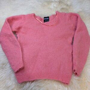 Noos Italian Knitwear Pink Mohair Blend Sweater Size Small